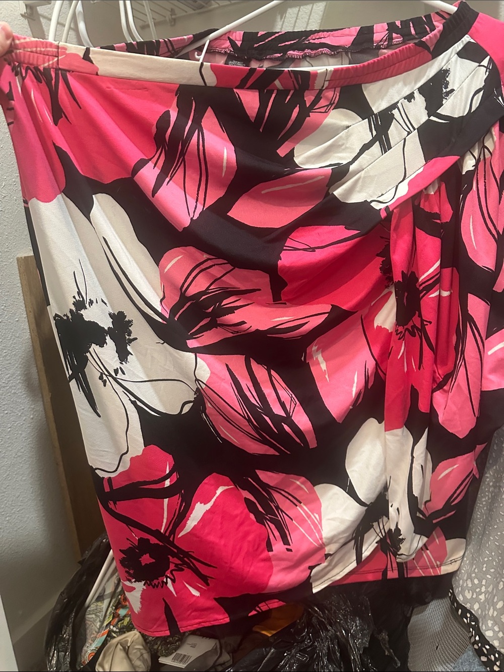 Women’s Pink Floral Swim Cover-Up